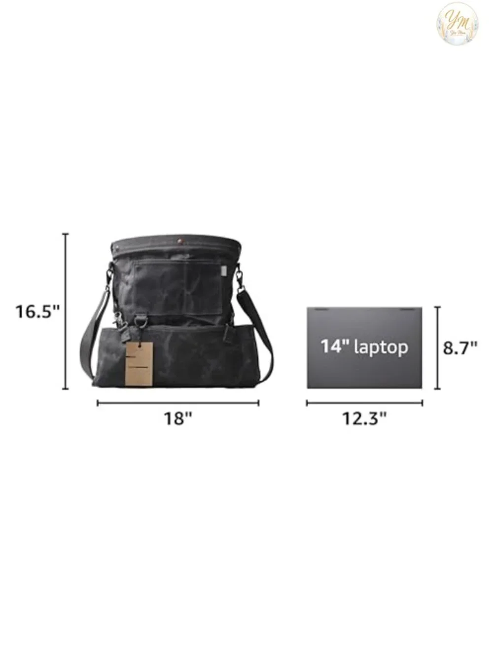 Harvesting and Gathering Bag with Convertible Straps - Water-Resistant Waxed